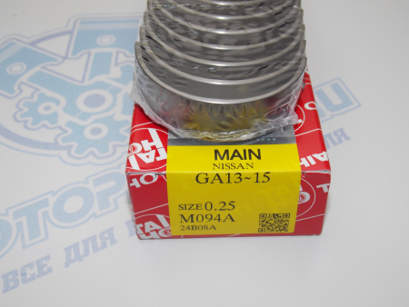 Вкладыши коренные TAIHO ремонт +0,25 NISSAN QG15DE