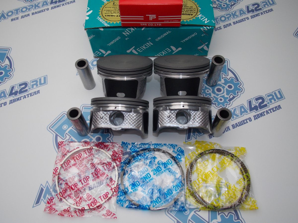 Поршни + кольца к-кт 4шт ремонт +0,50 FORD 2.0