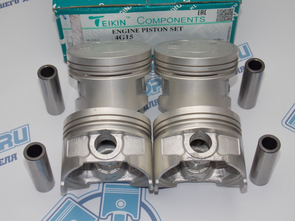 Поршни TEIKIN к-кт 4шт ремонт +1,00 MMC 4G15