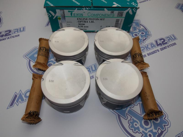 Поршни TEIKIN к-кт 4шт ремонт +0,50 GM 1.8L 06-