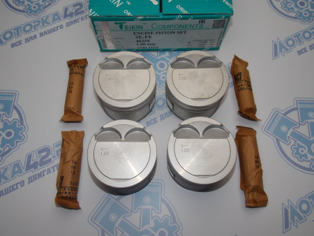 Поршни TEIKIN к-кт 4шт ремонт +1,00 TOYOTA 5E-FE